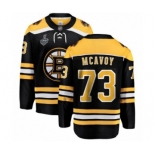 Men's Boston Bruins #73 Charlie McAvoy Authentic Black Home Fanatics Branded Breakaway 2019 Stanley Cup Final Bound Hockey Jersey