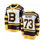 Men's Boston Bruins #73 Charlie McAvoy White 2019 Winter Classic Fanatics Branded Breakaway NHL Jersey