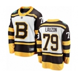 Men's Boston Bruins #79 Jeremy Lauzon White 2019 Winter Classic Fanatics Branded Breakaway NHL Jersey