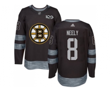 Men's Boston Bruins #8 Cam Neely Black 1917-2017 100th Anniversary Stitched NHL Jersey