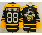 Men's Boston Bruins #88 David Pastrnak Black Classic Primegreen Stitched Jersey