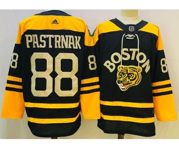 Men's Boston Bruins #88 David Pastrnak Black Classic Primegreen Stitched Jersey