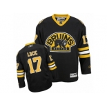 Men's Reebok Boston Bruins #17 Milan Lucic Authentic Black Third NHL Jersey