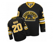 Men's Reebok Boston Bruins #20 Riley Nash Authentic Black Third NHL Jersey