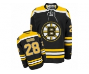 Men's Reebok Boston Bruins #28 Dominic Moore Authentic Black Home NHL Jersey