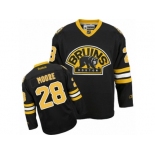 Men's Reebok Boston Bruins #28 Dominic Moore Authentic Black Third NHL Jersey