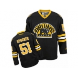 Men's Reebok Boston Bruins #51 Ryan Spooner Authentic Black Third NHL Jersey