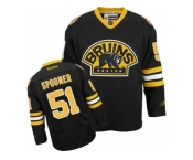 Men's Reebok Boston Bruins #51 Ryan Spooner Authentic Black Third NHL Jersey