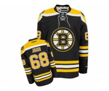 Men's Reebok Boston Bruins #68 Jaromir Jagr Authentic Black Home NHL Jersey