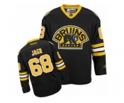 Men's Reebok Boston Bruins #68 Jaromir Jagr Authentic Black Third NHL Jersey