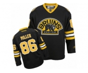 Men's Reebok Boston Bruins #86 Kevan Miller Authentic Black Third NHL Jersey