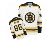 Men's Reebok Boston Bruins #86 Kevan Miller Authentic White Away NHL Jersey