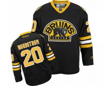 Reebok Boston Bruins #20 Joakim Nordstrom Authentic Black Third NHL Jersey