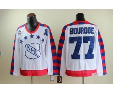 nhl Boston Bruins #77 Bourque all star 75th Anniversary white CCM