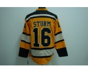 nhl boston bruins #16 sturm yellow [winter classic]