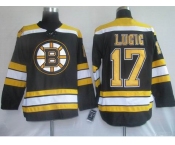 nhl boston bruins #17 lugig black