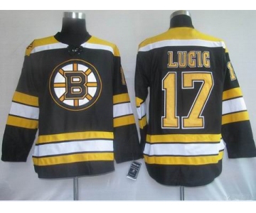 nhl boston bruins #17 lugig black