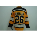 nhl boston bruins #26 wheeler yellow [winter classic]