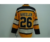 nhl boston bruins #26 wheeler yellow [winter classic]