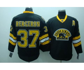 nhl boston bruins #37 bergeron black(3rd)