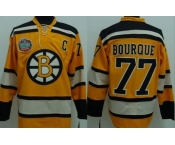 nhl boston bruins #77 bourque yellow [winter classic]