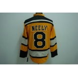 nhl boston bruins #8 neely yellow [winter classic]