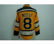 nhl boston bruins #8 neely yellow [winter classic]