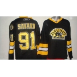 nhl boston bruins #91 savard black (3rd)