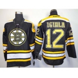 nhl jerseys boston bruins #12 iginla black