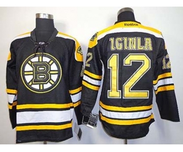 nhl jerseys boston bruins #12 iginla black