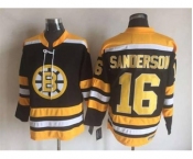 nhl jerseys boston bruins #16 sanderson black[m&n][sanderson]