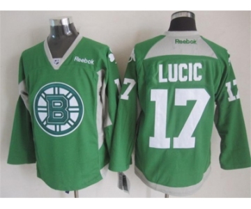 nhl jerseys boston bruins #17 lucic green[2015 new]