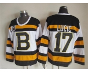 nhl jerseys boston bruins #17 lucic white [m&n 75th]