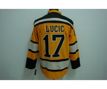 nhl jerseys boston bruins #17 lucic yellow [winter classic]