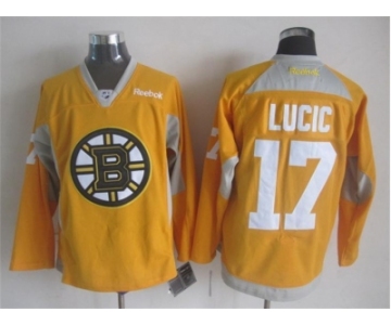 nhl jerseys boston bruins #17 lucic yellow[2015 new]