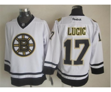 nhl jerseys boston bruins #17 milan lucic white [new]