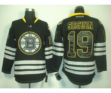 nhl jerseys boston bruins #19 seguim black[2011 new]