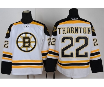 nhl jerseys boston bruins #22 thornton white