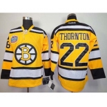 nhl jerseys boston bruins #22 thornton yellow[winter classic]