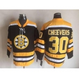 nhl jerseys boston bruins #30 cheevers black[m&n](cheevers)