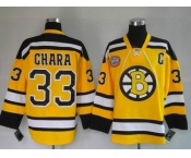 nhl jerseys boston bruins #33 chara yellow[winter classic]