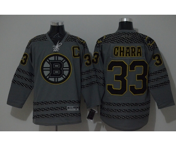 nhl jerseys boston bruins #33 zdeno chara grey[charcoal cross check]