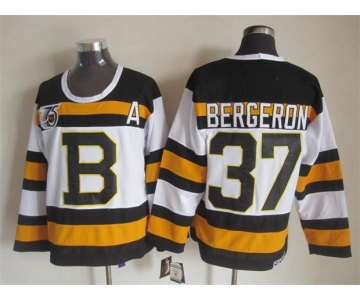 nhl jerseys boston bruins #37 berceron white [m&n 75th]