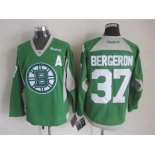 nhl jerseys boston bruins #37 bergeron green[2015 new][patch A]