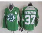 nhl jerseys boston bruins #37 bergeron green[2015 new][patch A]