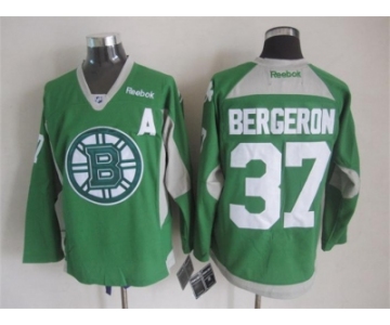 nhl jerseys boston bruins #37 bergeron green[2015 new][patch A]