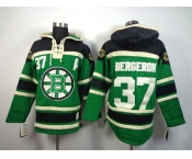 nhl jerseys boston bruins #37 bergeron green[pullover hooded sweatshirt] [patch A]