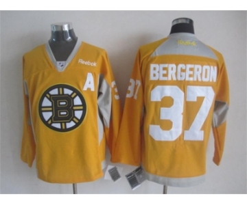 nhl jerseys boston bruins #37 bergeron yellow[2015 new][patch A]