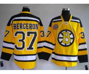 nhl jerseys boston bruins #37 bergeron yellow[winter classic]