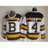 nhl jerseys boston bruins #4 bobby orr white [m&n 75th]